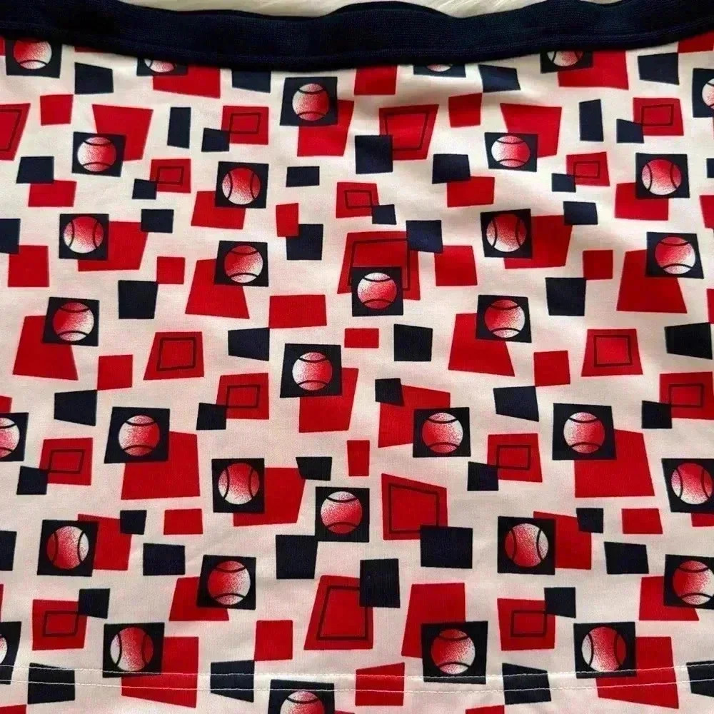 Tail Retro Pickleball Tennis Ball Polka Dot Print Skirt Large - Picture 2 of 5